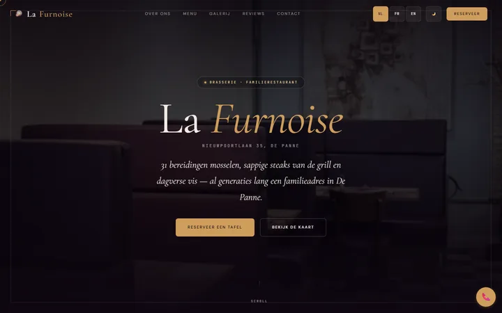 La Furnoise De Panne — website screenshot